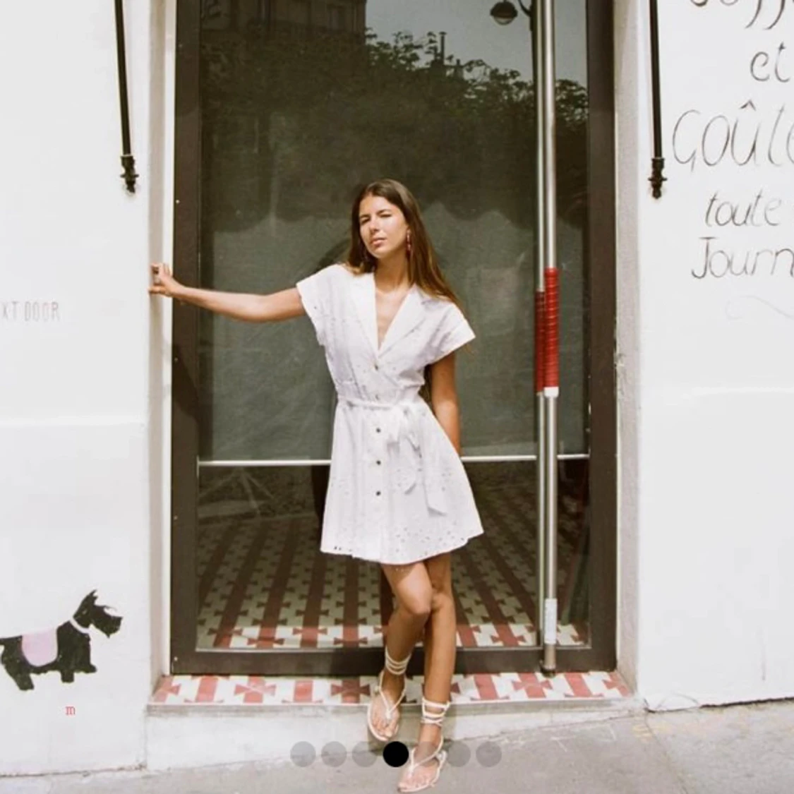 Vit klänning Zara - 91