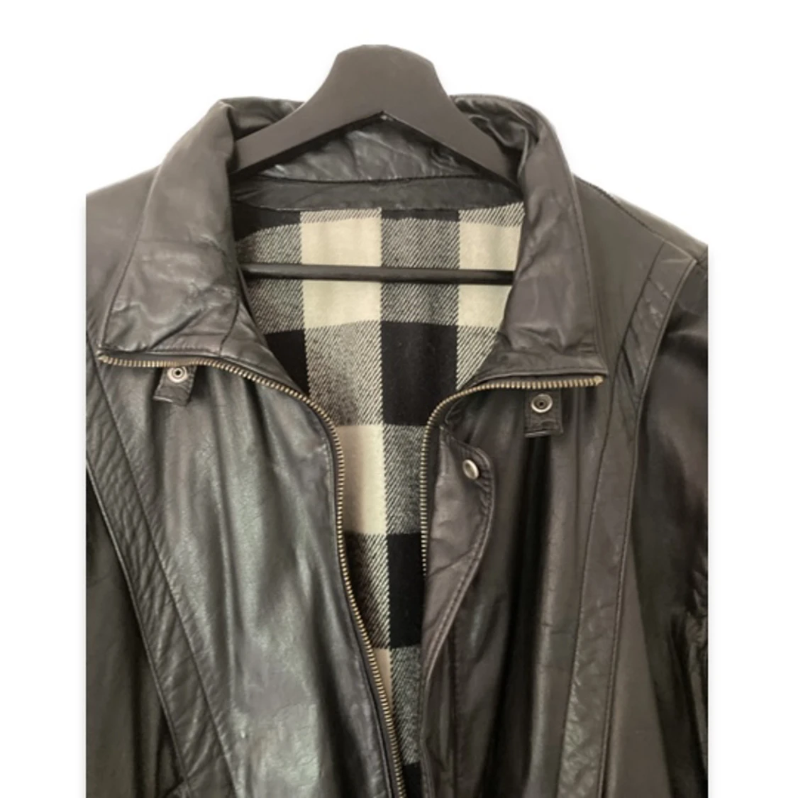 Svart skinnjacka - 90