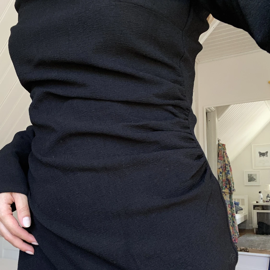 Svart kortklänning  - 90