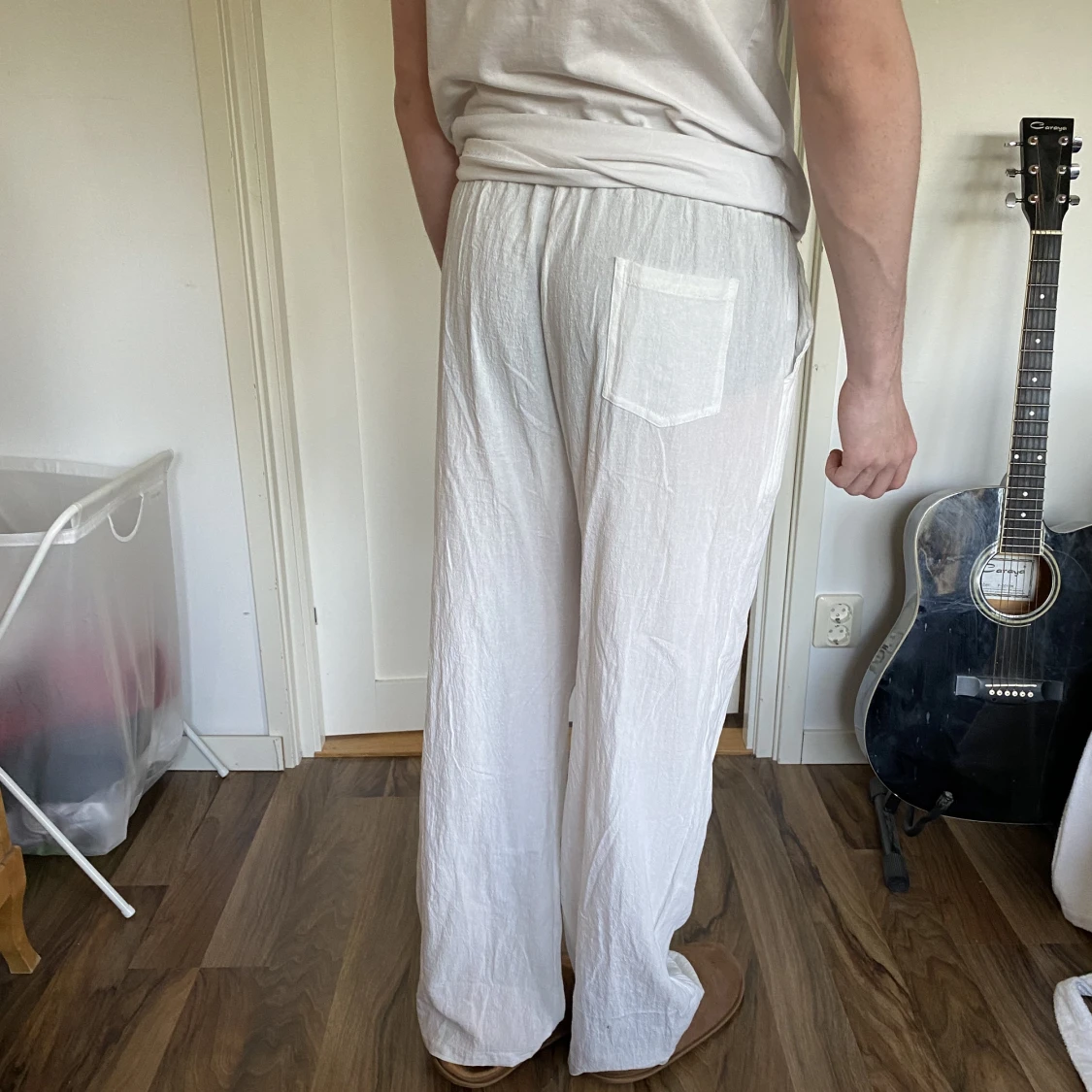 Vita linnebyxor - 91