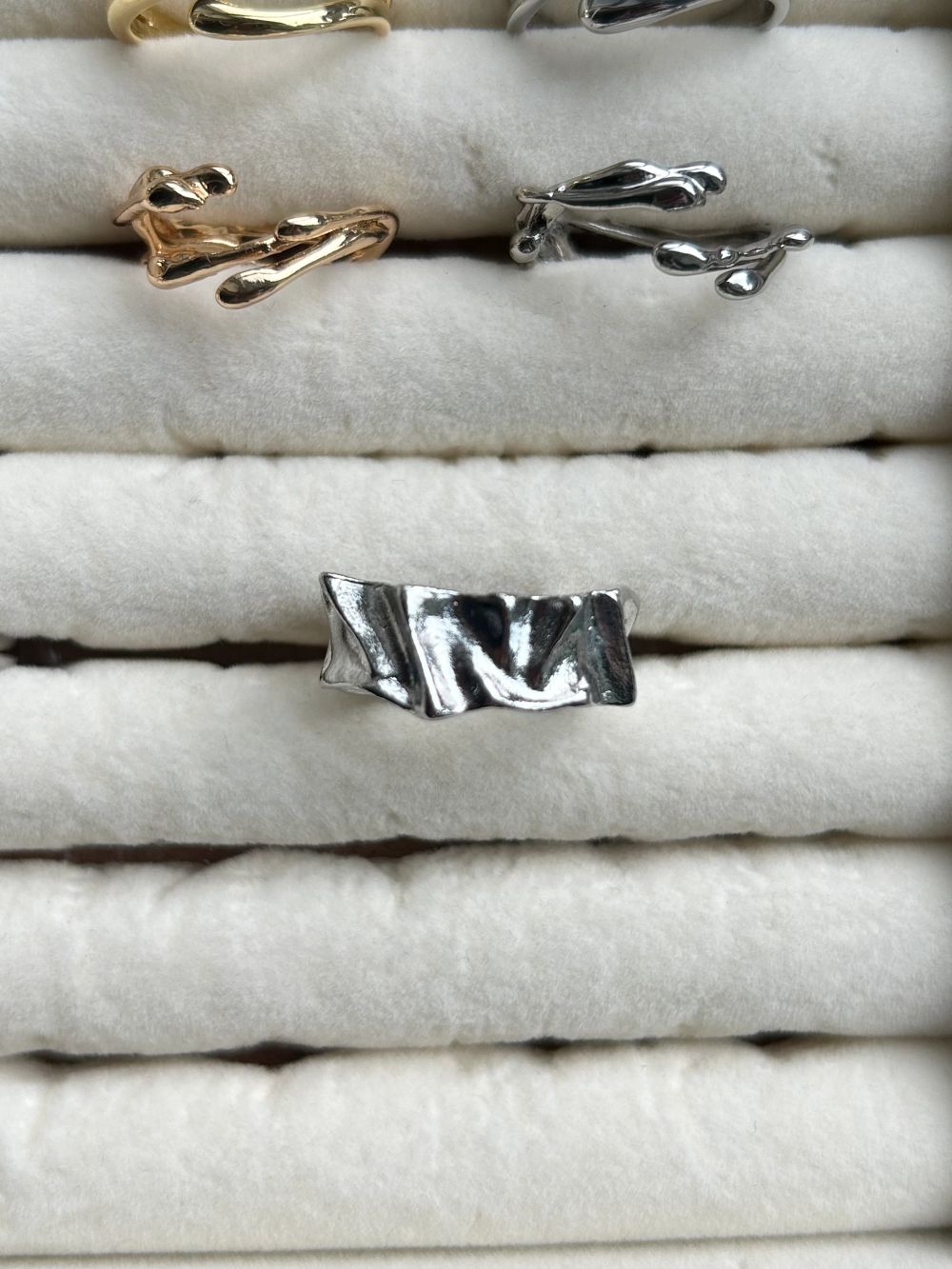 Silver pläterade ring | Plick Second Hand