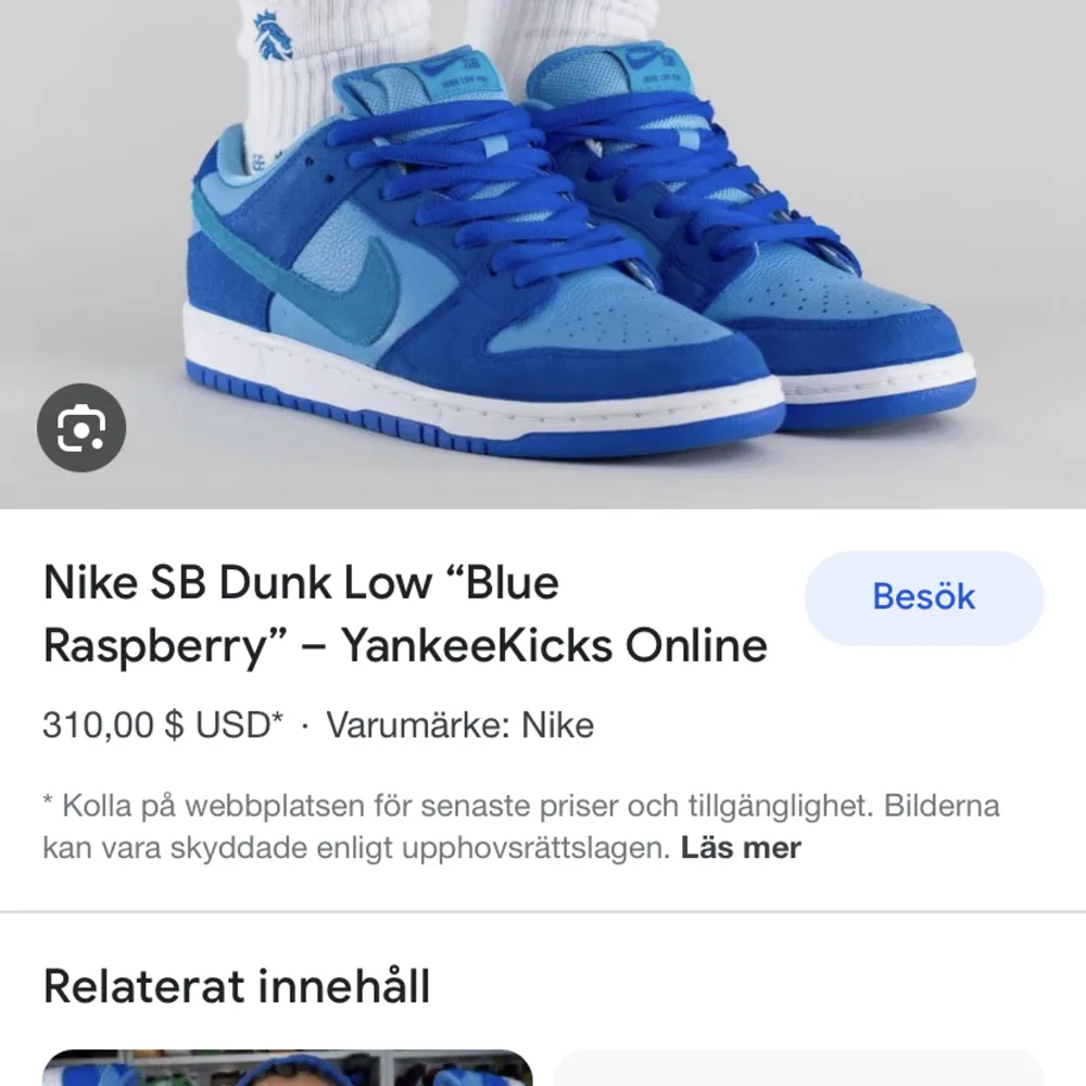 Nike dunk blue raspberry använd fåtal gånger Går även att byta skicka förslag. Skor.