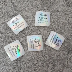 Tackklistermärken  - 5 st för 5-15 kr