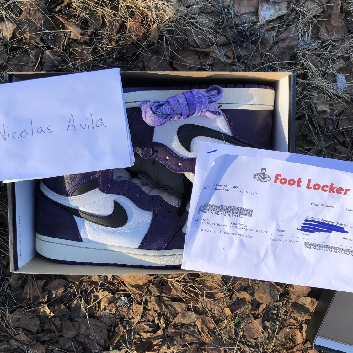 Jordan 1 High Court Purple  - 91