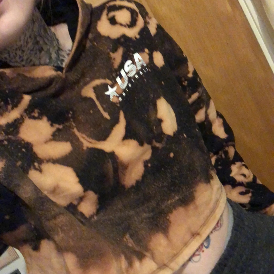 Egen batik, Crop hoodie - 90