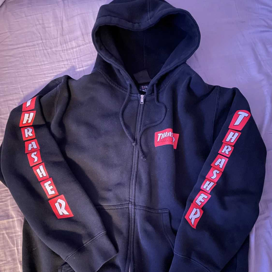 Thrasher hoodie zip up