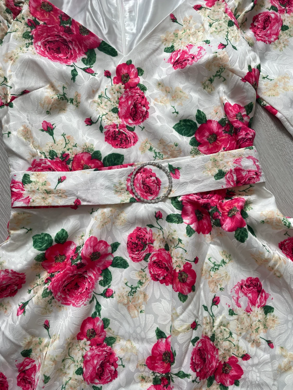 Blommig finklänning  - 90