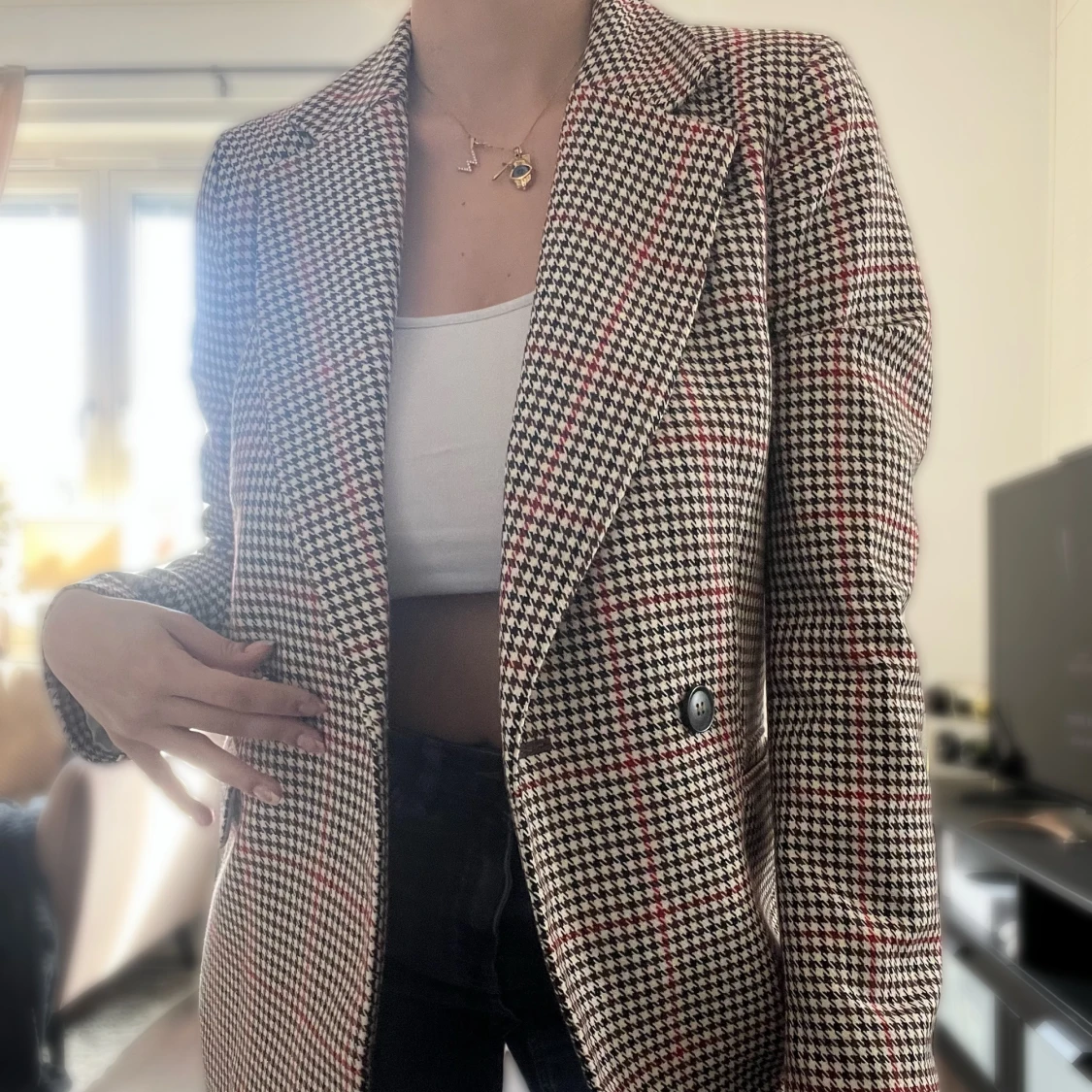 Kavaj i hundtandsmönster  - 90