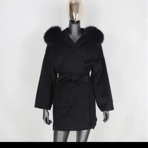 Kappa - LUNA Kappa med pälskrage  Ull 90%, Cashmere 10% 