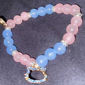 Hello kitty armband  - Blå/rosa armband 