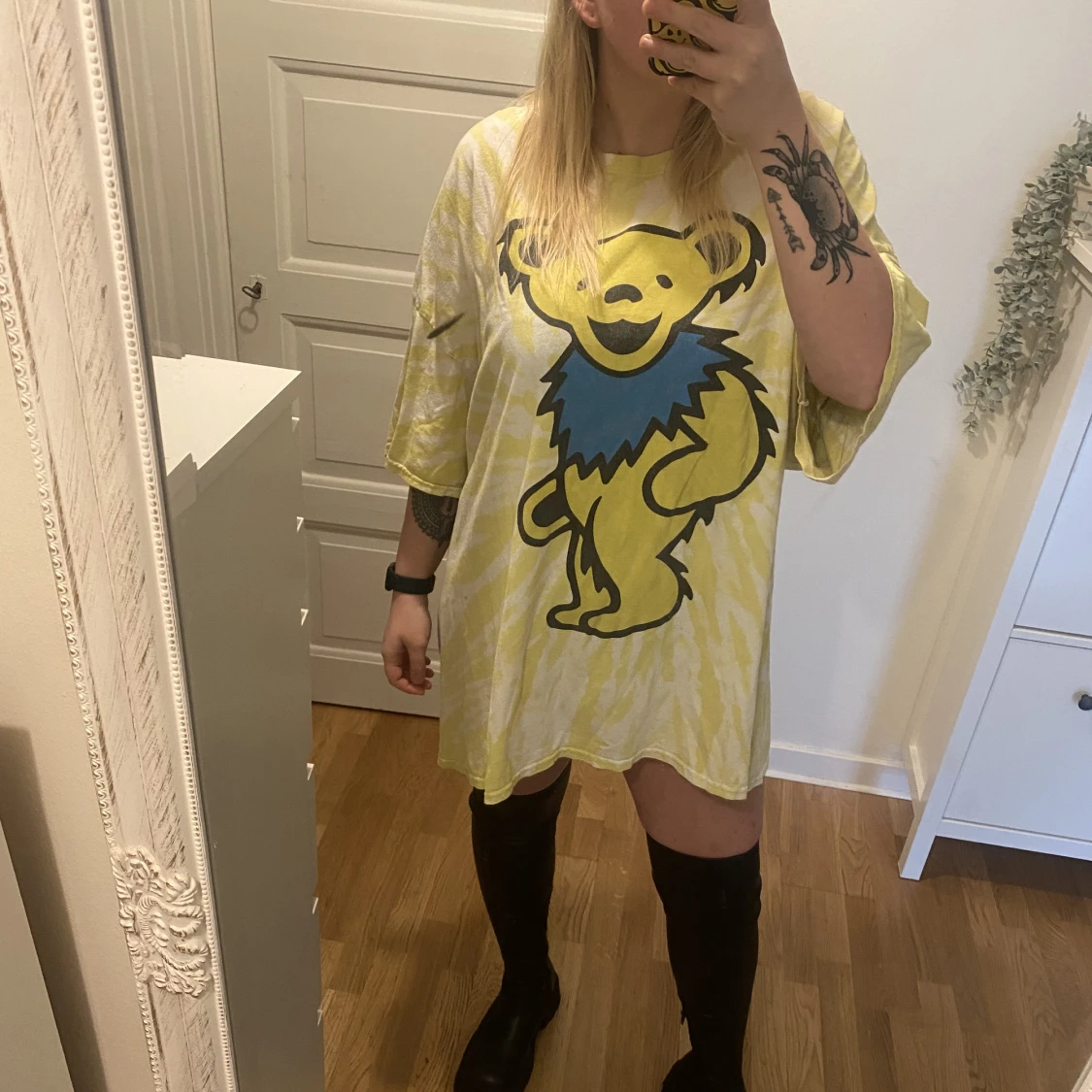 Grateful dead T-shirt med batik - 91