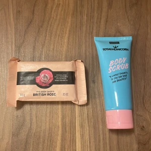 Body shop tvål och en body scrub  - Aldrig använda köpta 2 veckors sedan kommer nog aldrig använda så tänker sälja ink frakt