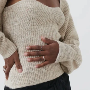 Stickad tub topp - Stickad mysig tub topp 