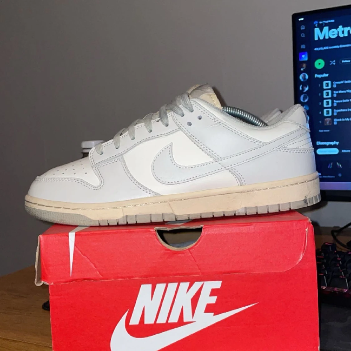 Nike dunks light bone 