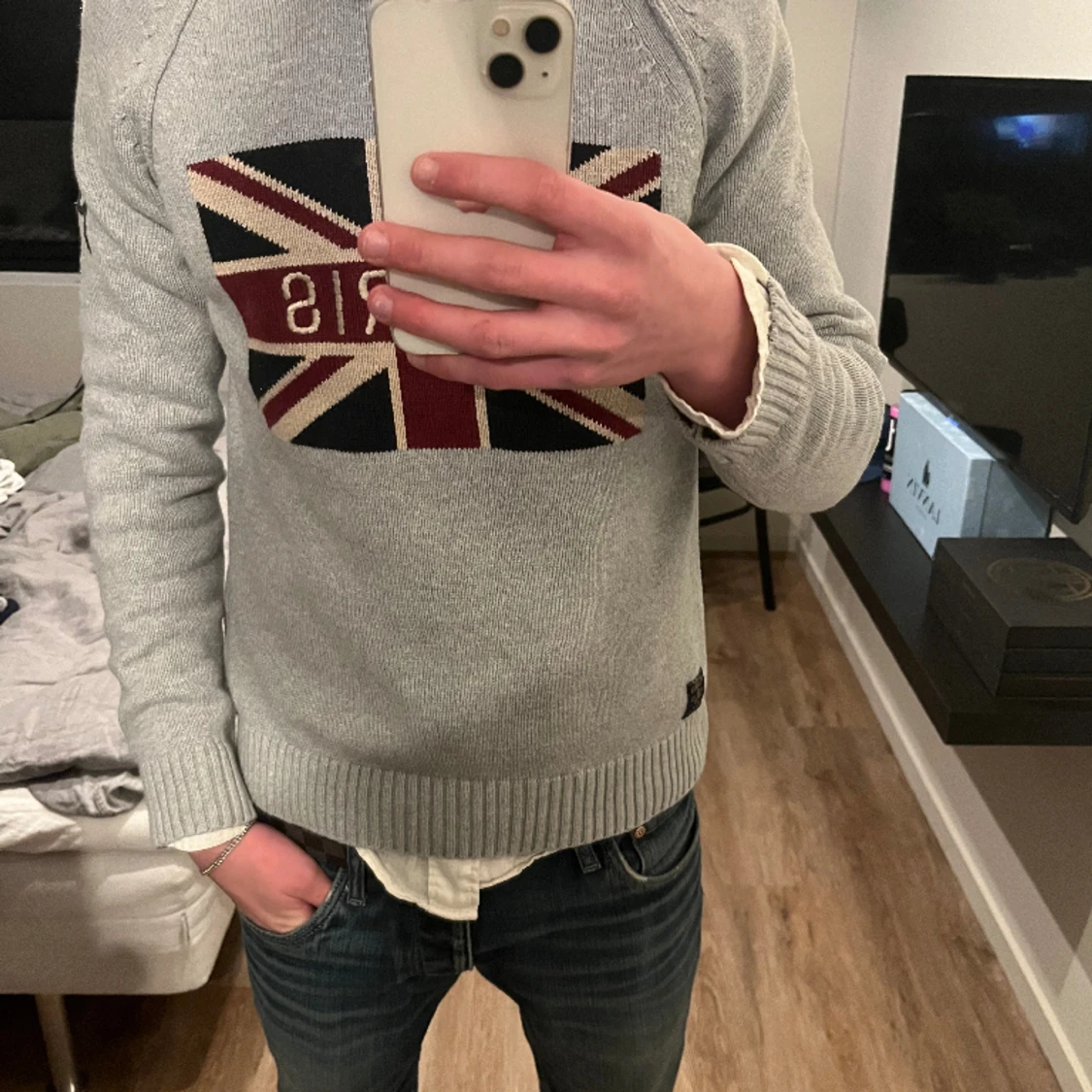 Stickad Morris sweatshirt 