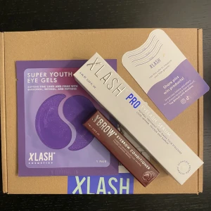 Xlash PRO, peptide eyepatches och eyebrow conditioner  - Nypris: 699sek och 479sek Ögonbrynserumet och eyepatches är oöppnade, xlash PRO använd 3 gånger men fick en allergisk reaktion så måste tyvärr slängas eller säljas vidare. Kan skicka bevis på när de köptes om så önskas.
