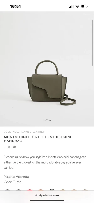 ATP väska  - Jättefin ATP väska i en olivgrön/märkhrön färg💕. Kommer ej till användning då jag har andra väskor🥰 