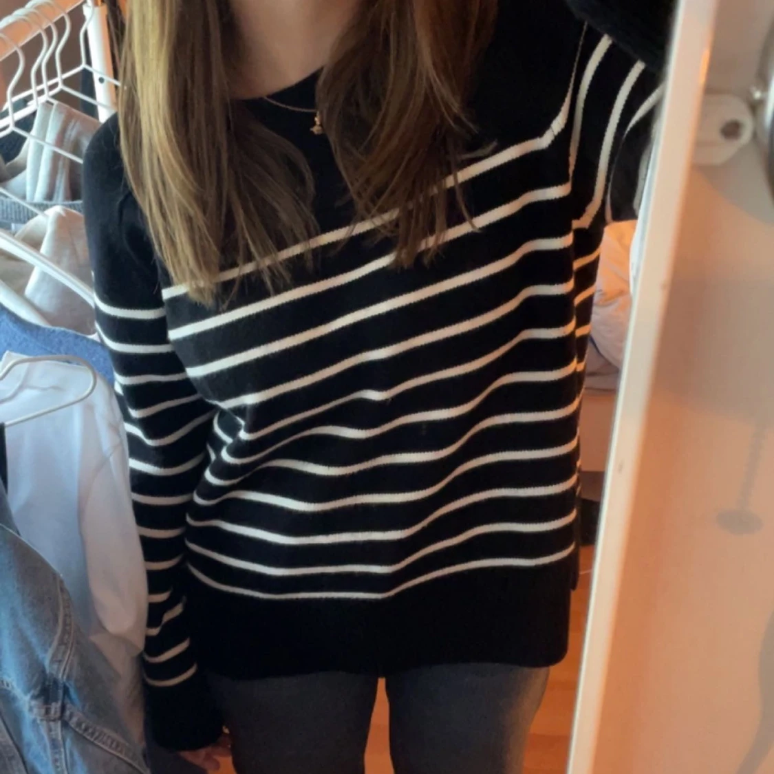 Stickad zara tröja  - 90