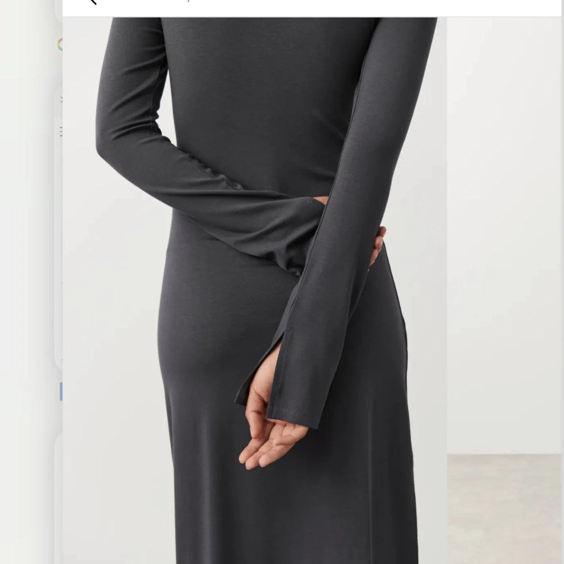 Grå långklänning - 90