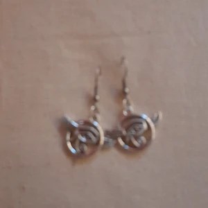 Örhängen  - Örhängen som är silvriga