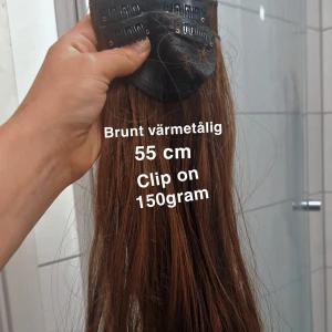 Helt nytt löshår mörkbrunt  - Oanvänt Värmetåligt 150gram 