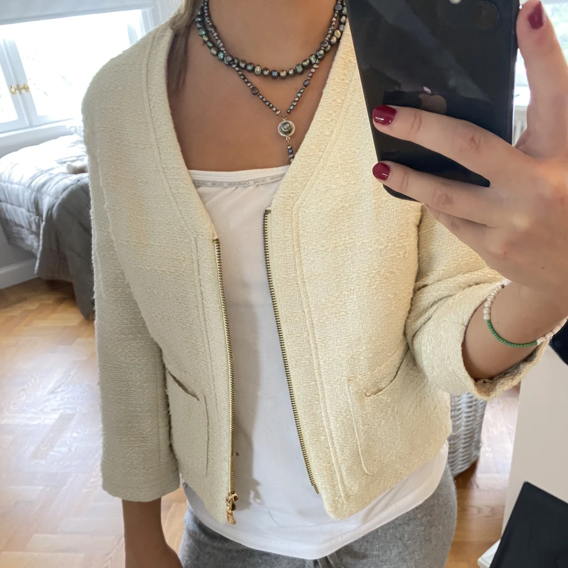 Trekvartsärmad jacka - 91