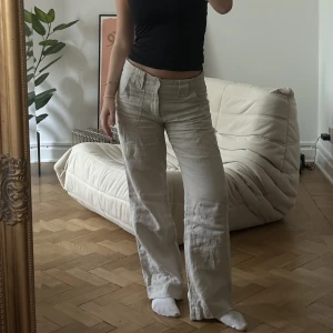 linnebyxor  - vintage (är 160 cm och vanligtvis en XS/S)