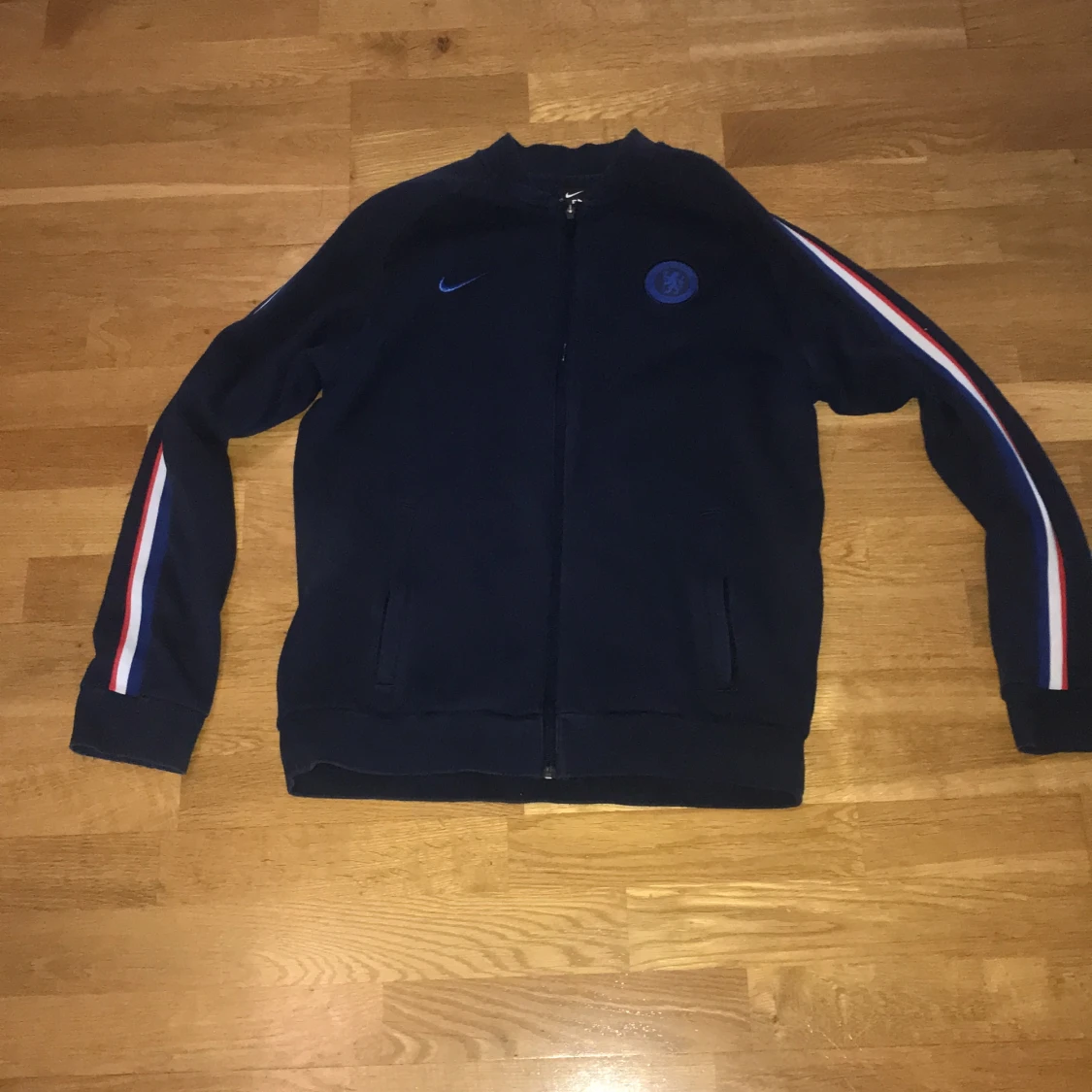 Chelsea zip sweatshirt mörkblå 