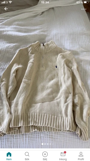 Ralph lauren tröja - En stickad half zip Ralph lauren tröja. Storlek M 