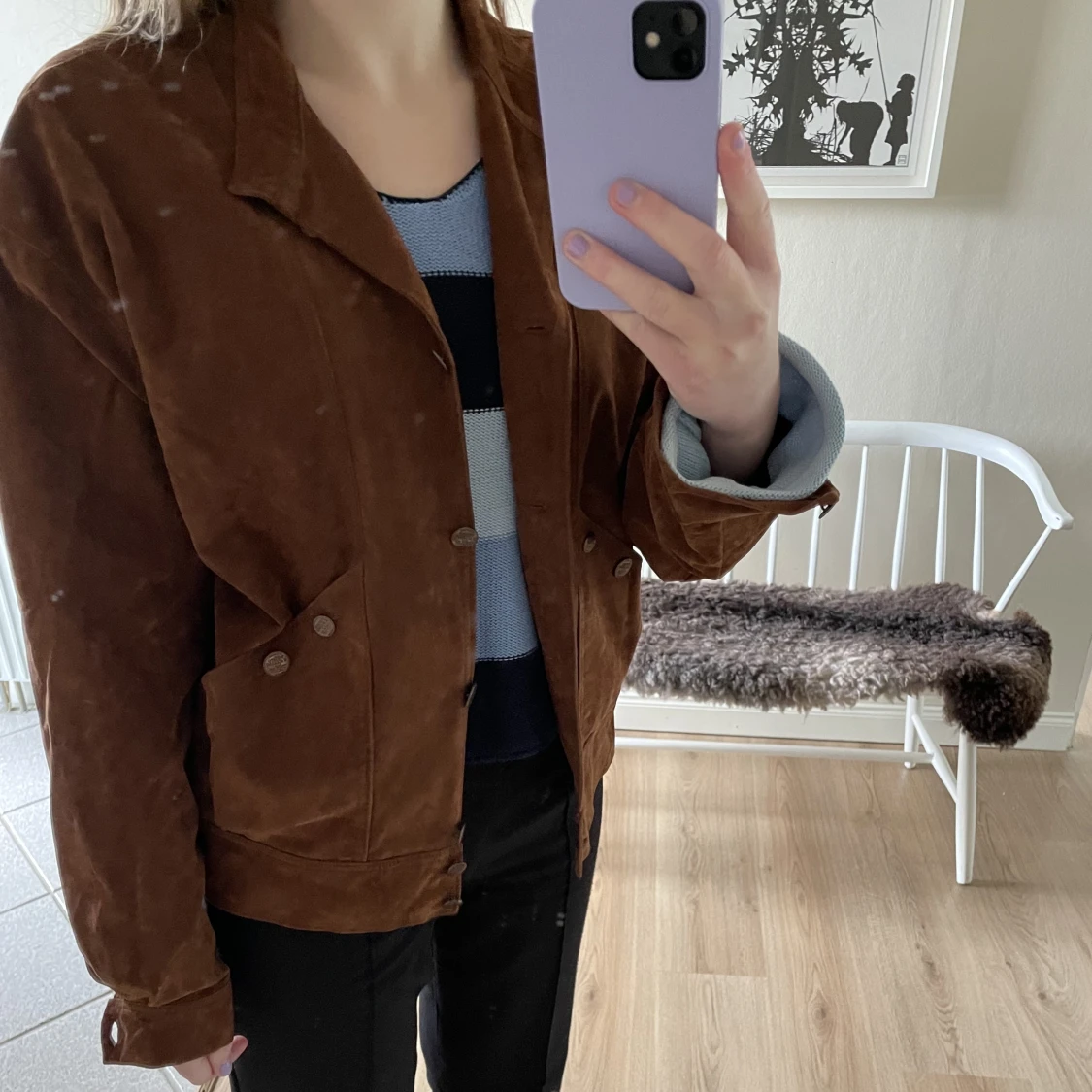 Brun mocka jacka  - 91