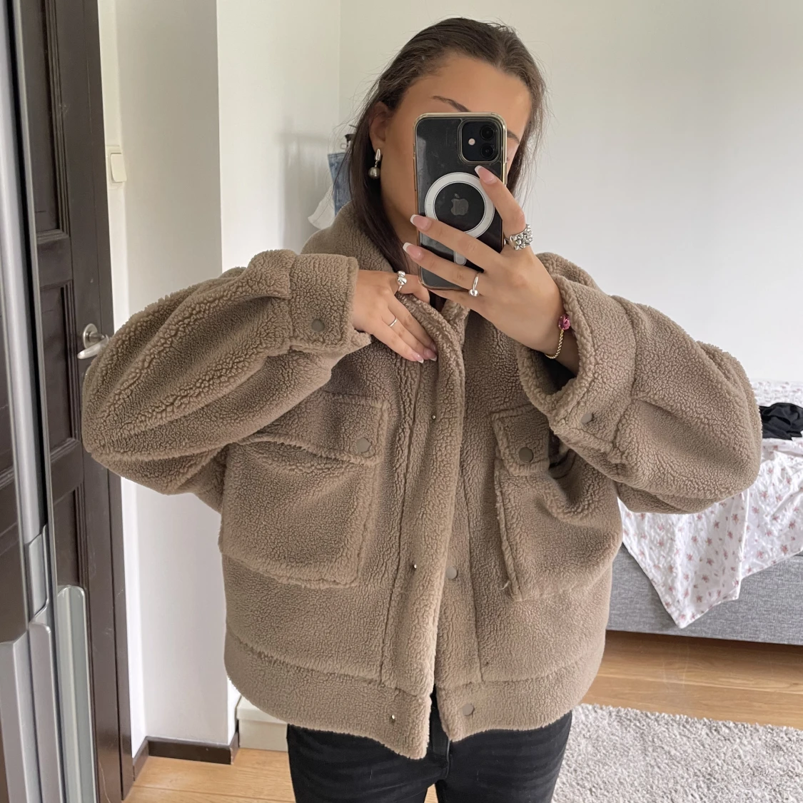 Teddykappa från zara  - 90