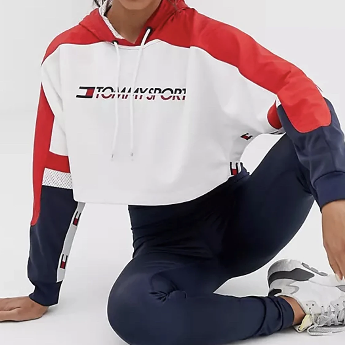 Croppad träningshoddie tommy sport - 90