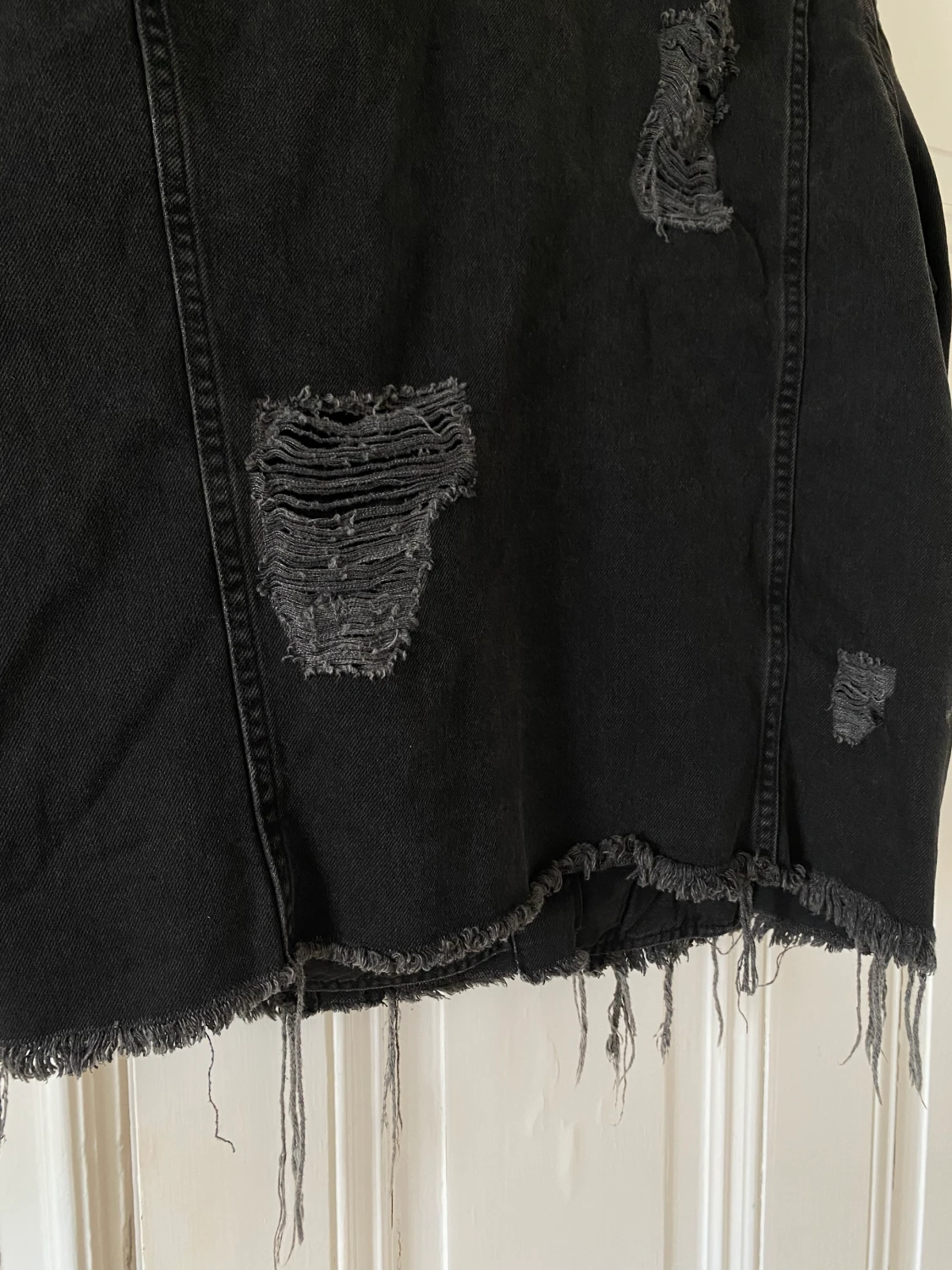 Svart oversized jeansjacka - 90