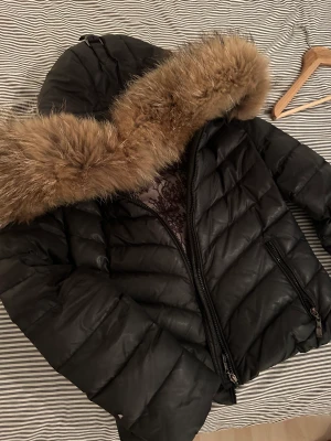 Hollies stockholm jacka  - Fin vinterjacka från hollies, stor äkta päls, storlek 36