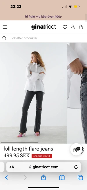 Jeans - Säljer dessa jeans från Gina tricot då de aldrig kommer till användning. 