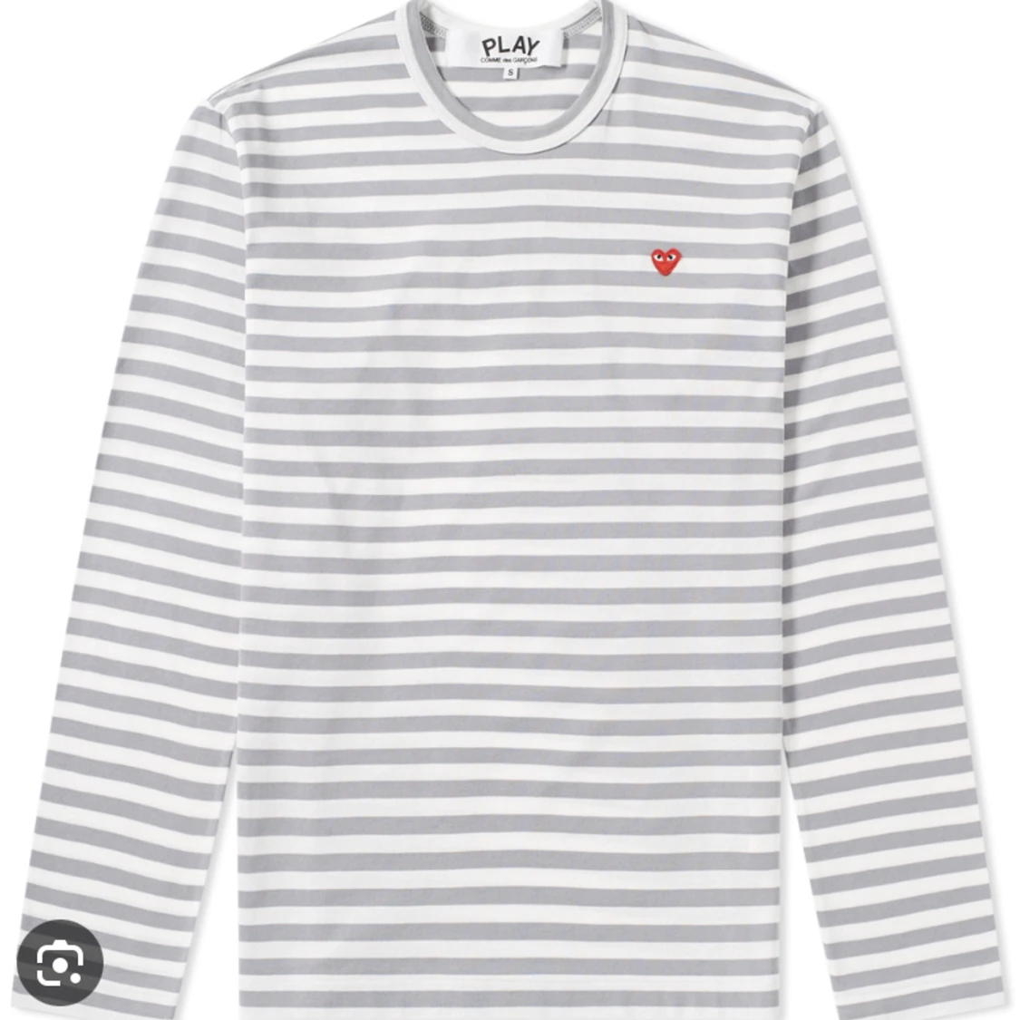 Commes des garçons, långärmad randig tröja stl S