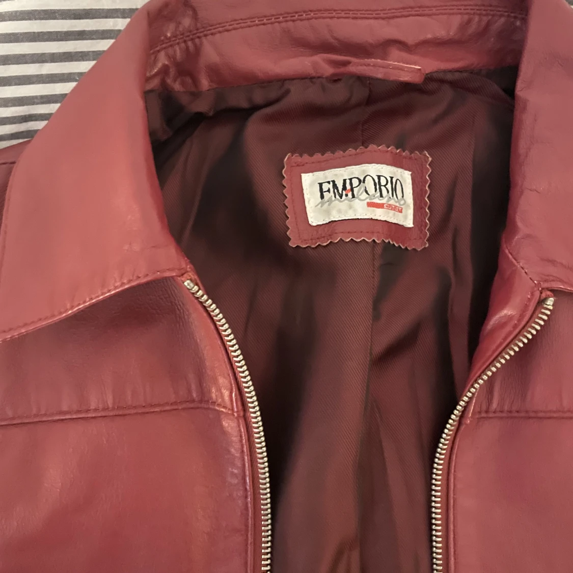 Röd skinnjacka❤️ - 90