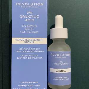 Helt nytt ansikts serum (använt 1 gång) 2% salicylic ACID targeted blemish serum. Fragrance free. Vegan. Cruelty free