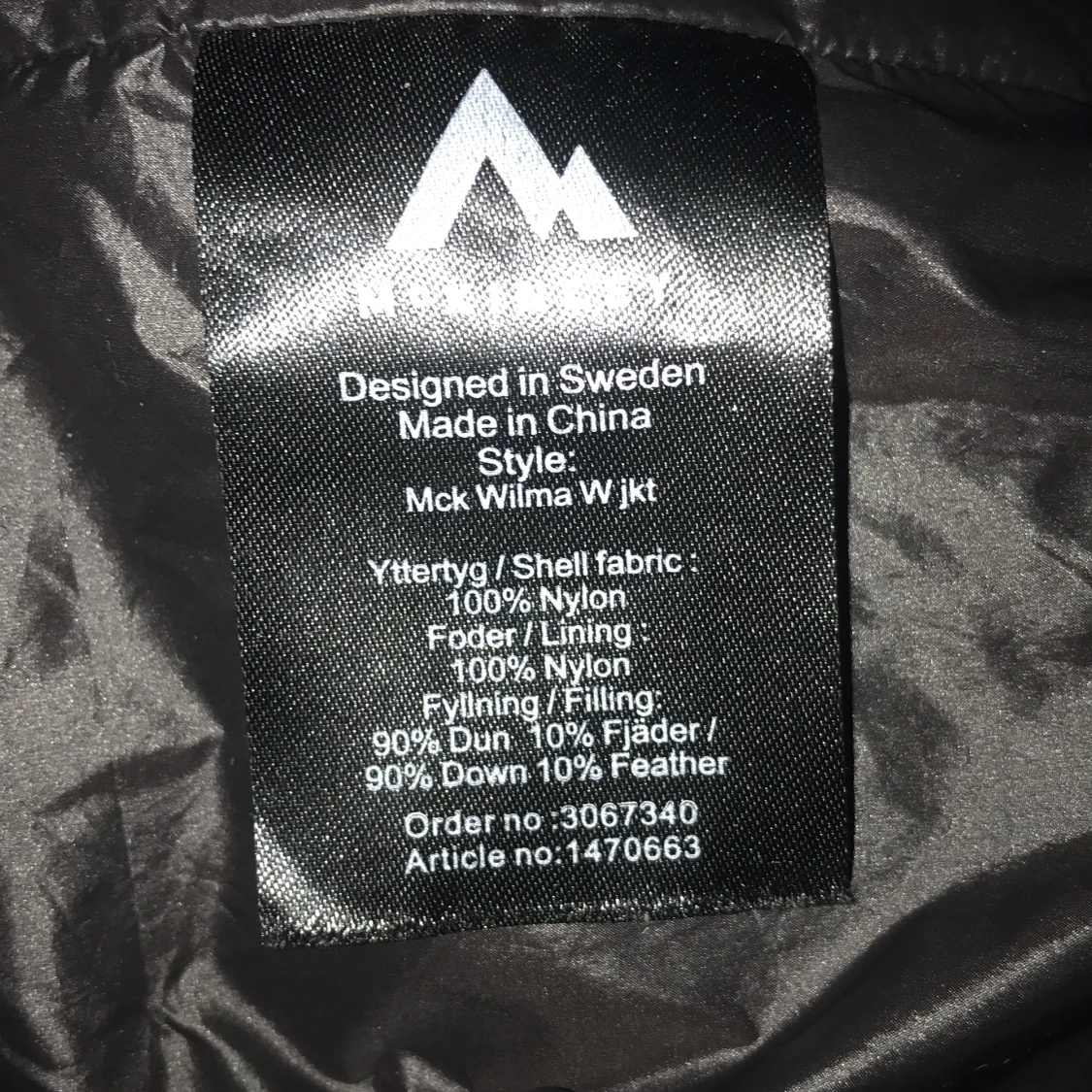 Mckinley Lättviktsjacka dunfyllning  - 91