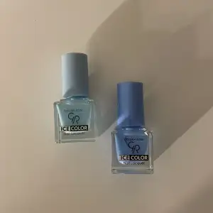 Säljer två superfina nagellack som är i två olika blåa färger! Båda är helt oanvända🩵💙 Man kan välja att köpa båda två eller bara en av de! Båda för 10kr och en för 5kr