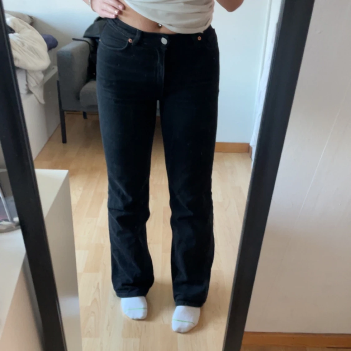 Svarta jeans Monki