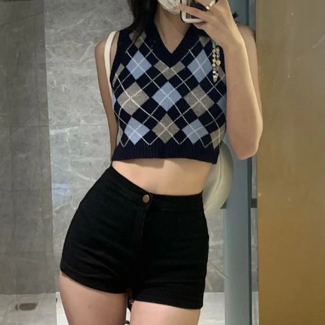 Svarta basic jeans shorts