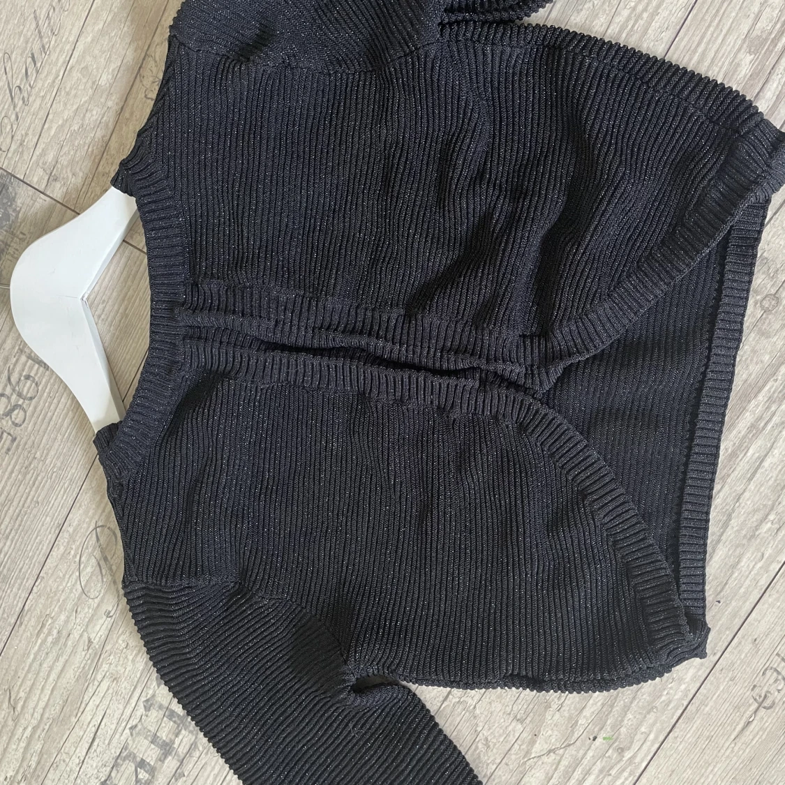 Glittrig långärmad topp - 91