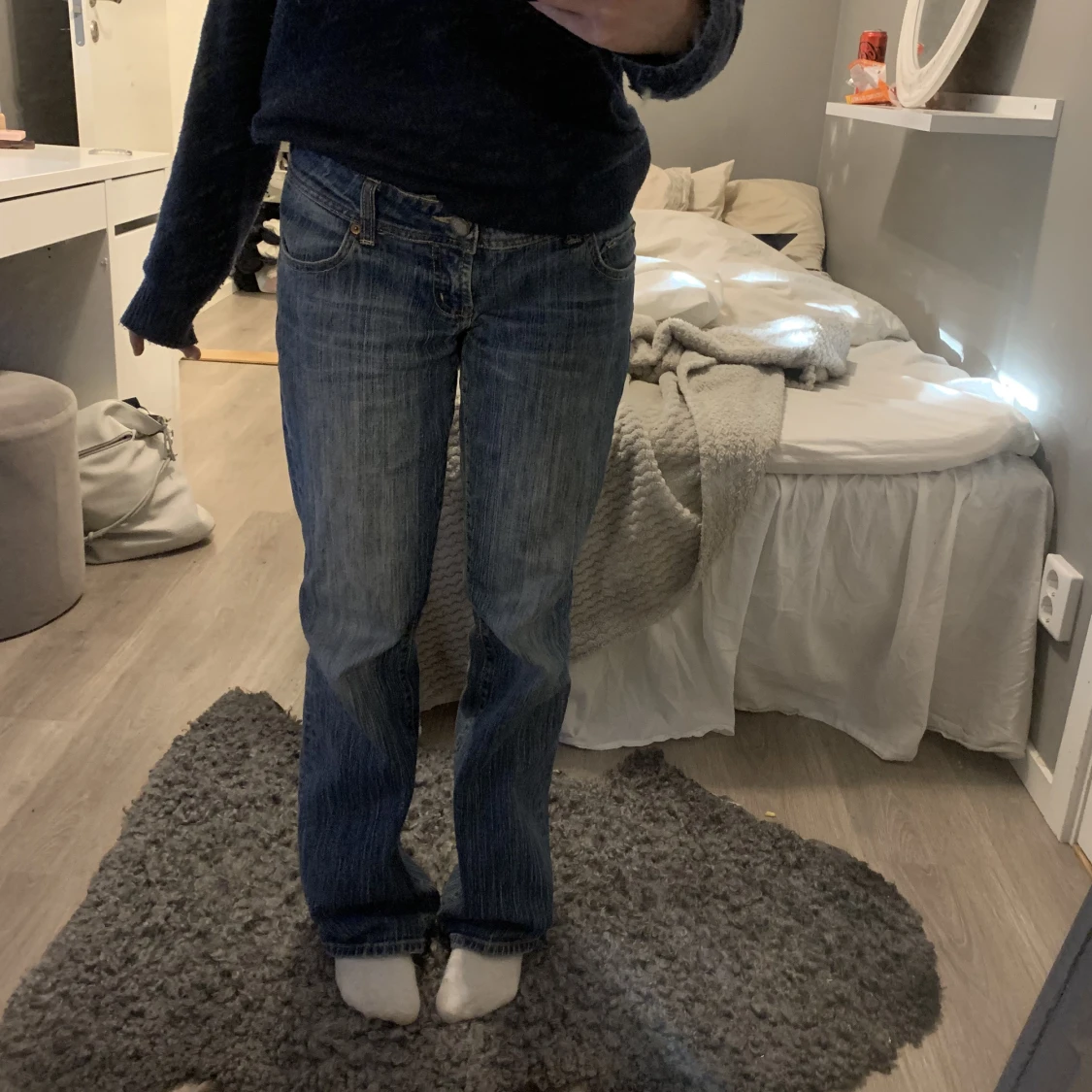 As snygga lågmidjade jeans