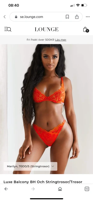 LOUNGE UNDERWEAR - 2 set Luxe Bacony Bra och stringtrosor. Aldrig använda, lapparna kvar. Kan säljas med 2 andra set i ordinarie kasse för 1600 kr.  900 kr för båda, 500 kr styck per set. 