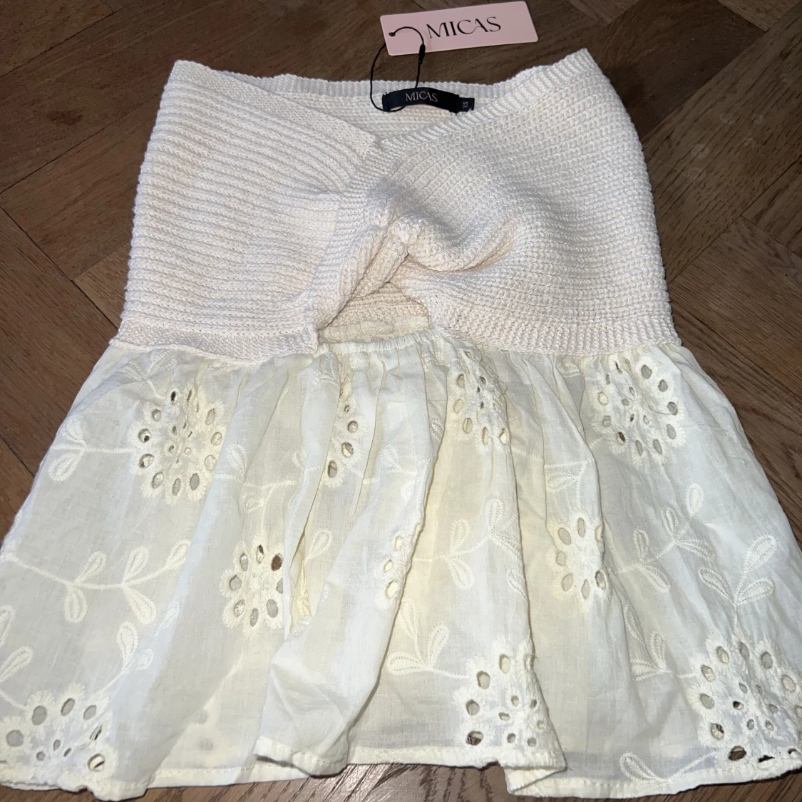 Stickad topp XS - 90