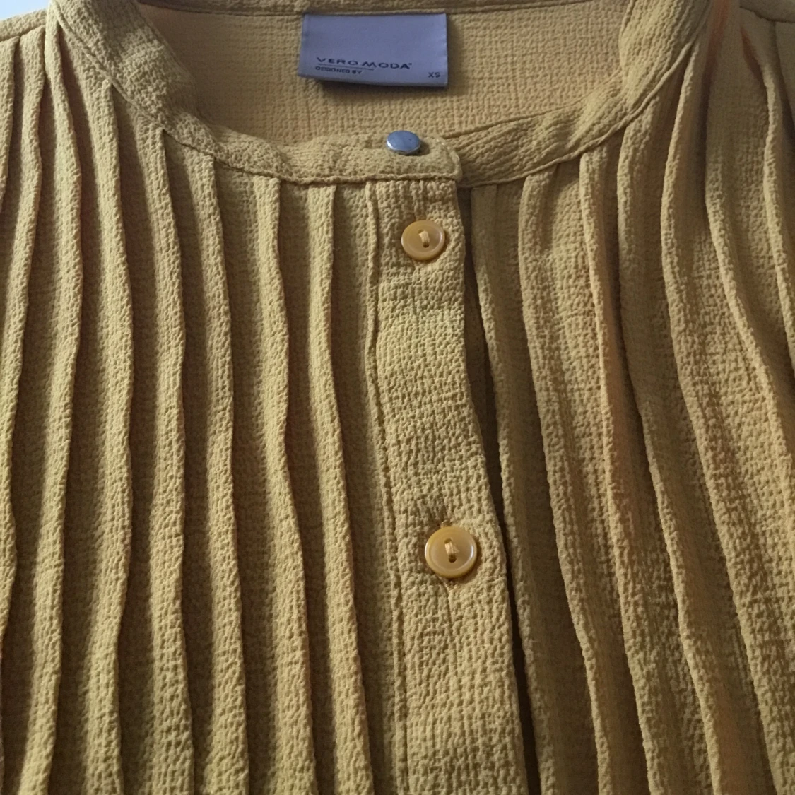 Senapsgul blus XS - 91