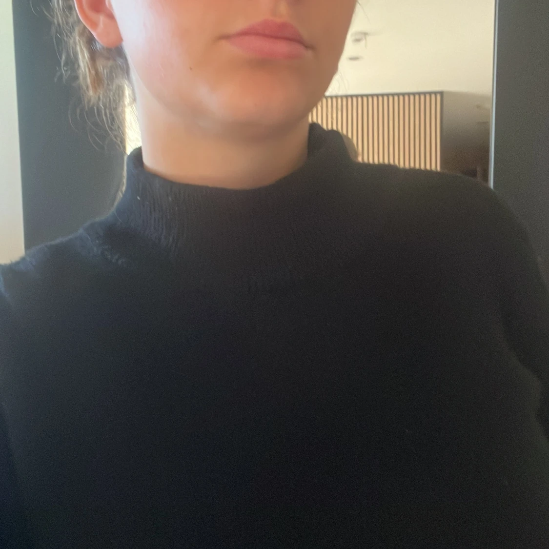 Svart stickad tröja  - 91