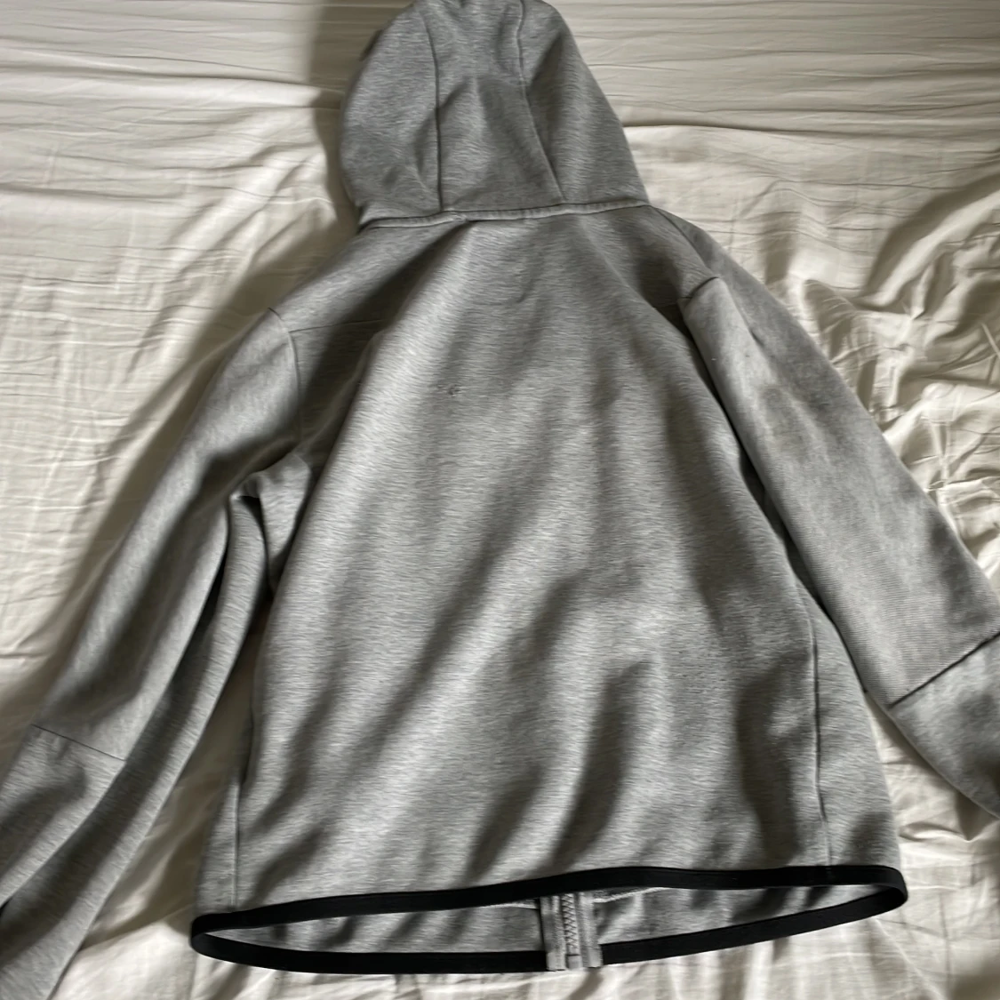 Grå Nike tech fleece zip hoodie - 90