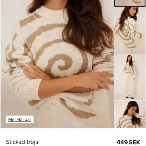 Stickad tröja  - Jätte mysig stickad tröja använd 1 gång 